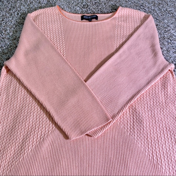 Jones New York Collection Woman Peach Cable Knit Sweater, Women’s size 2X - Picture 5 of 11
